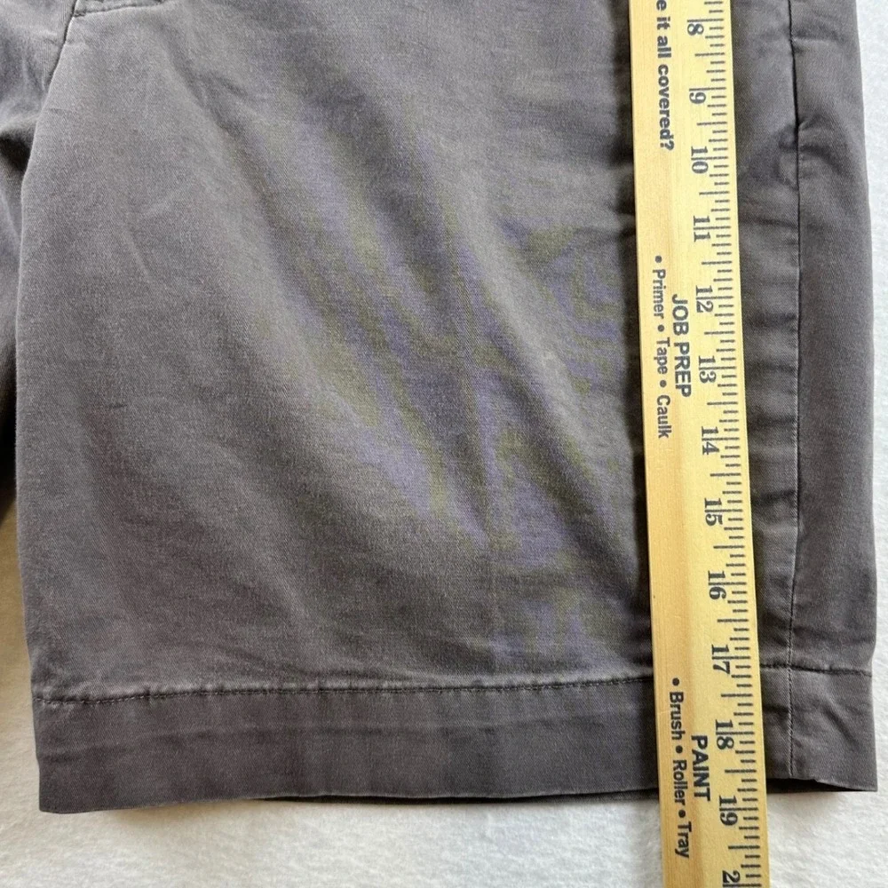 Polo Ralph Lauren Mens Gray Stretch Classic Fit Chino Shorts Size 35 Cotton